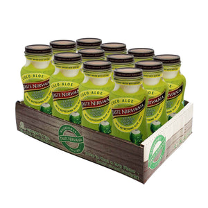Taste Nirvana Coconut Water ALOE with Refreshing Aloe Vera | 12-Pack 9.5 Fl Oz - Omura Products