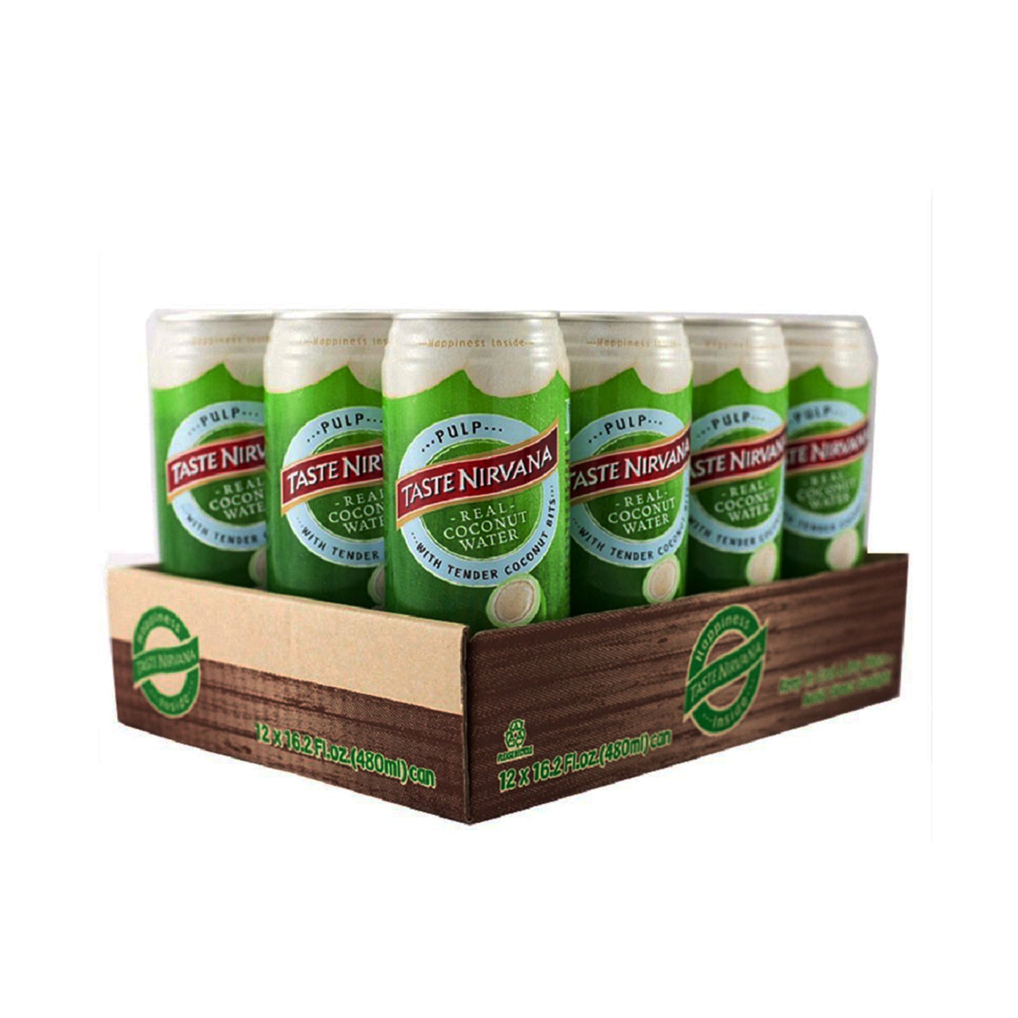 Taste Nirvana Taste Nirvana COCONUT WATER with PULP - Case of 12-16.2 Fl oz. - Omura Products