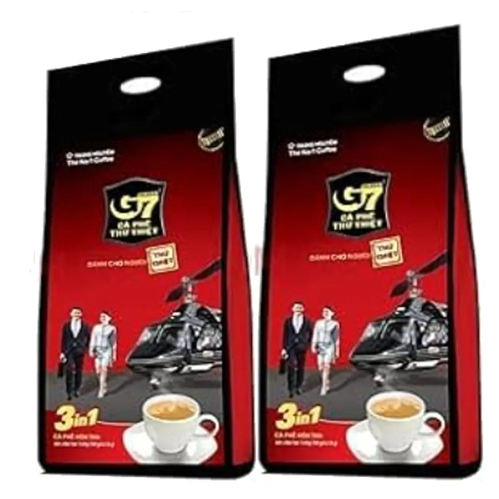 Trung Nguyen G7 3-in-1 Instant Premium Vietnamese Coffee, 100 Servings/Sticks x 16g Omura Products