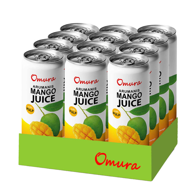 Mango Juice | Omura MANGO JUICE from Natural Fruit with PULP 11.3 Fl. Ounces - Omura Products