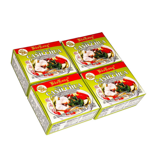 Bao Long Vien-Gia-Vi CANH CHUA Sour Soup Seasoning Cube 4-ct | 4-Pack (16-Cubes)