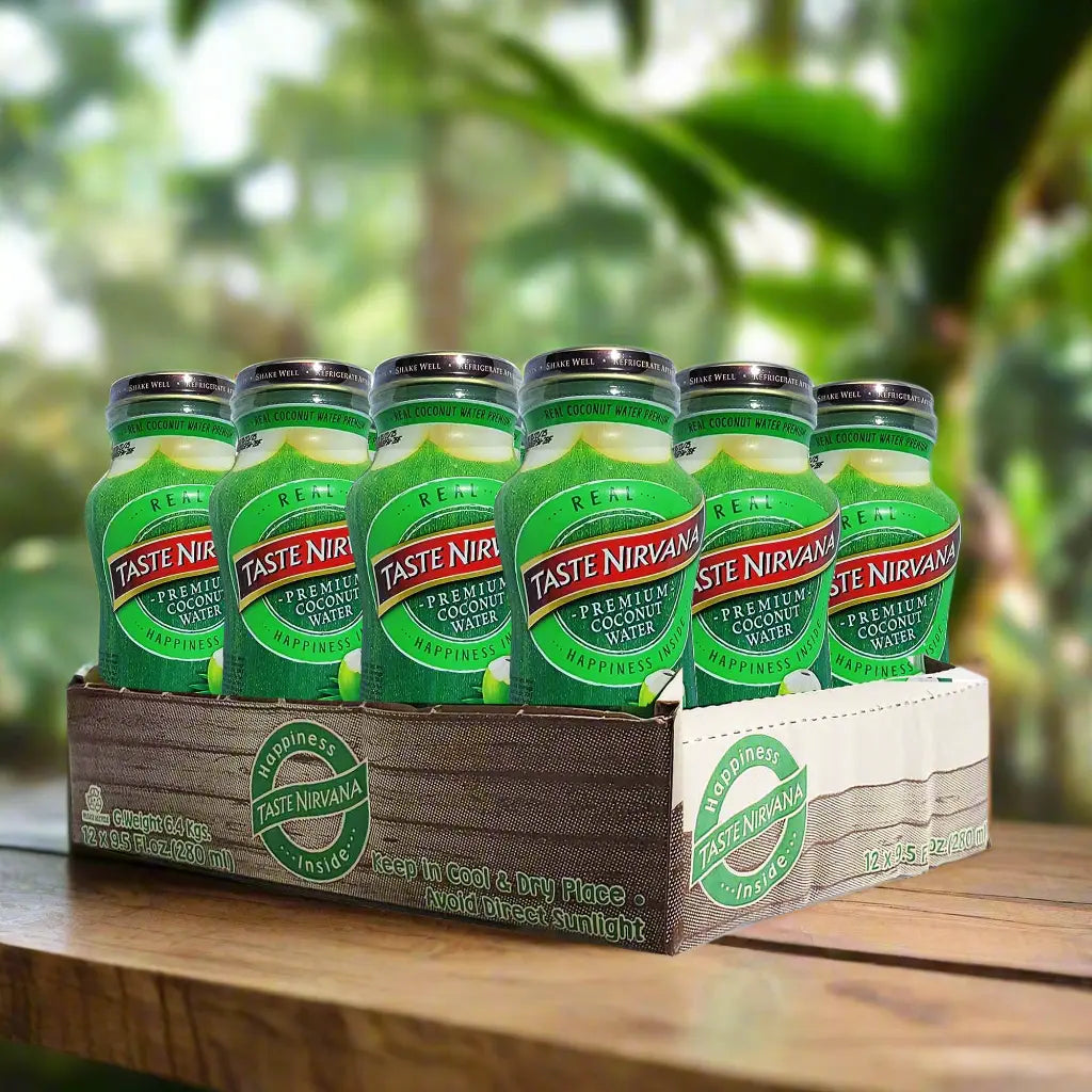 Premium Real YOUNG COCONUT WATER 9.5 FL. OZ | 12-Pack drinkOmura