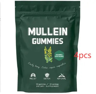 True Lungs Mullein Gummies for Lung & Respiratory Support 🌬️ | Herbal Wellness Gummies Omura