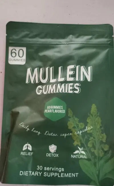True Lungs Mullein Gummies for Lung & Respiratory Support 🌬️ | Herbal Wellness Gummies Omura
