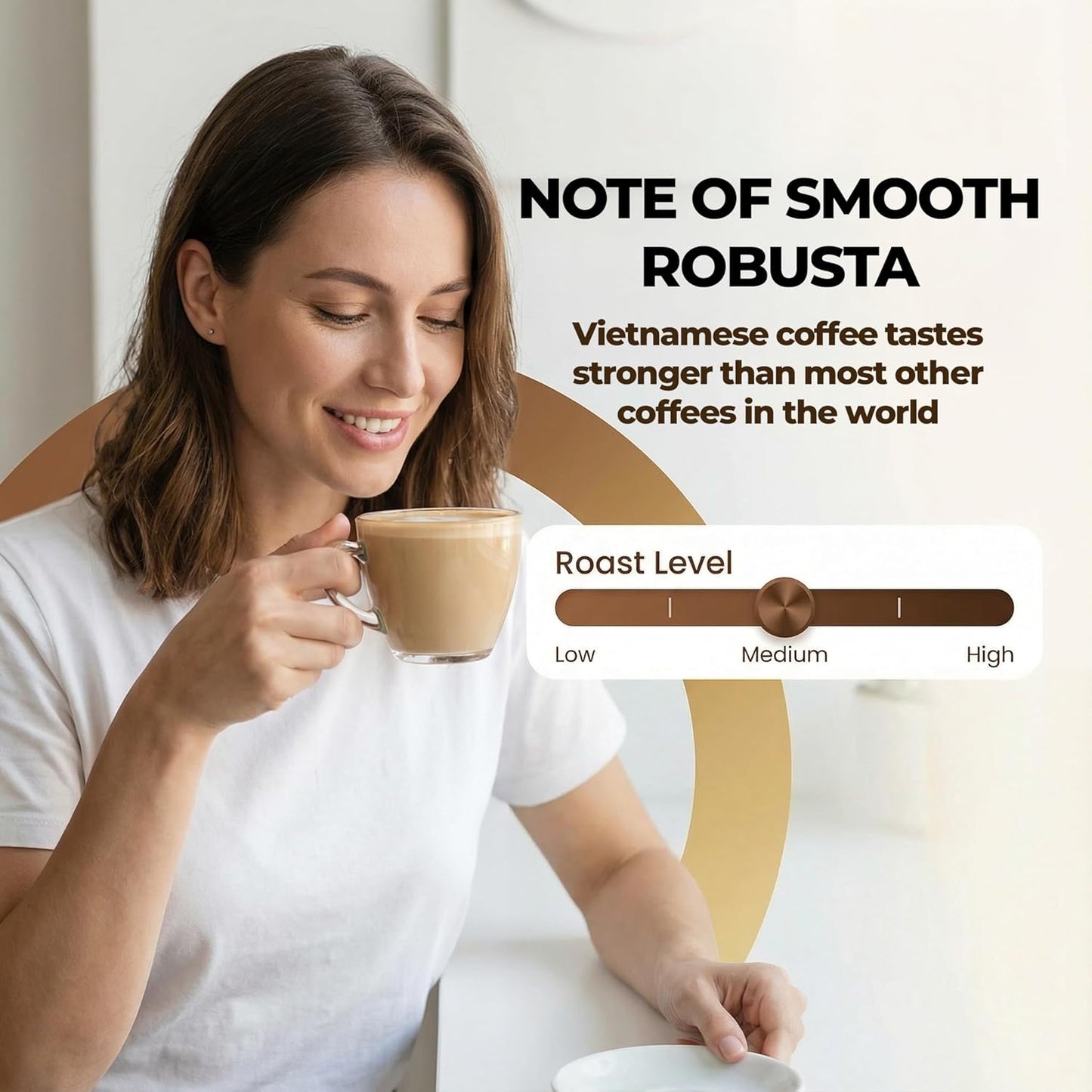 Vinacafe 3-in-1 Instant Coffee Packets ☕ | Authentic Vietnamese Medium Roast 🌏 | Sweet & Balanced Single-Serve Sachets (20 Count Bag)