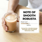 Vinacafe 3‑in‑1 Instant Coffee Mix ☕ | Naturally Caffeinated | 100 Sticks | 63.5 oz Family Pack Omura Products