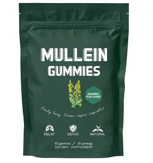 True Lungs Mullein Gummies for Lung & Respiratory Support 🌬️ | Herbal Wellness Gummies Omura