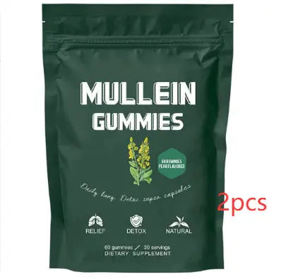 True Lungs Mullein Gummies for Lung & Respiratory Support 🌬️ | Herbal Wellness Gummies Omura