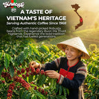 Vinacafe 3‑in‑1 Instant Coffee Mix ☕ | Naturally Caffeinated | 100 Sticks | 63.5 oz Family Pack Omura Products