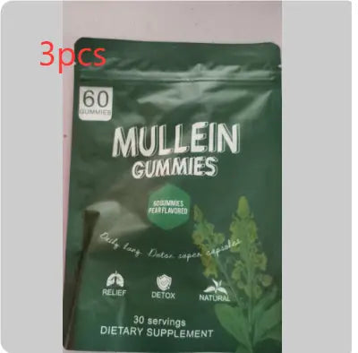 True Lungs Mullein Gummies for Lung & Respiratory Support 🌬️ | Herbal Wellness Gummies Omura