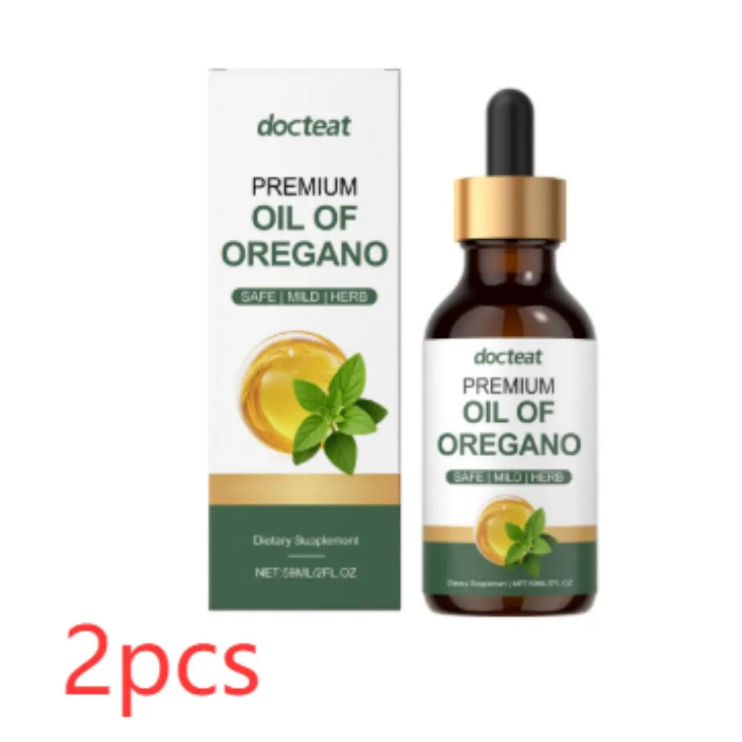 Oregano Oil Soothing Care Drops 2 fl oz (60ml) – Pure Oregano Oil Liquid Herbal Supplement Omura