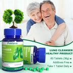 🌿 Lung Cleanser Herbal Supplement – Advanced Botanical Formula for Respiratory & Immune Support | Mucus Balance & Antioxidant Support | 60 Tablets (36g) Omura Products
