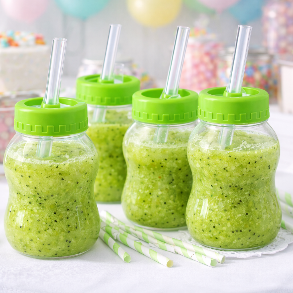 Milk Bottle-Shaped Coin Bank, PVC Savings Money Box with Screw Cap, Decorative Desktop Storage Container, Reusable Coin Holder for Home Office Shelf Décor