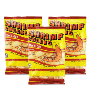 Marco Polo Shrimp Snacks | 3 Pack (2.5oz/71g Each) | Crispy Real Shrimp Chips – Original, BBQ, Sour Cream & Onion, Garlic & Onion, Cheese Omura Products