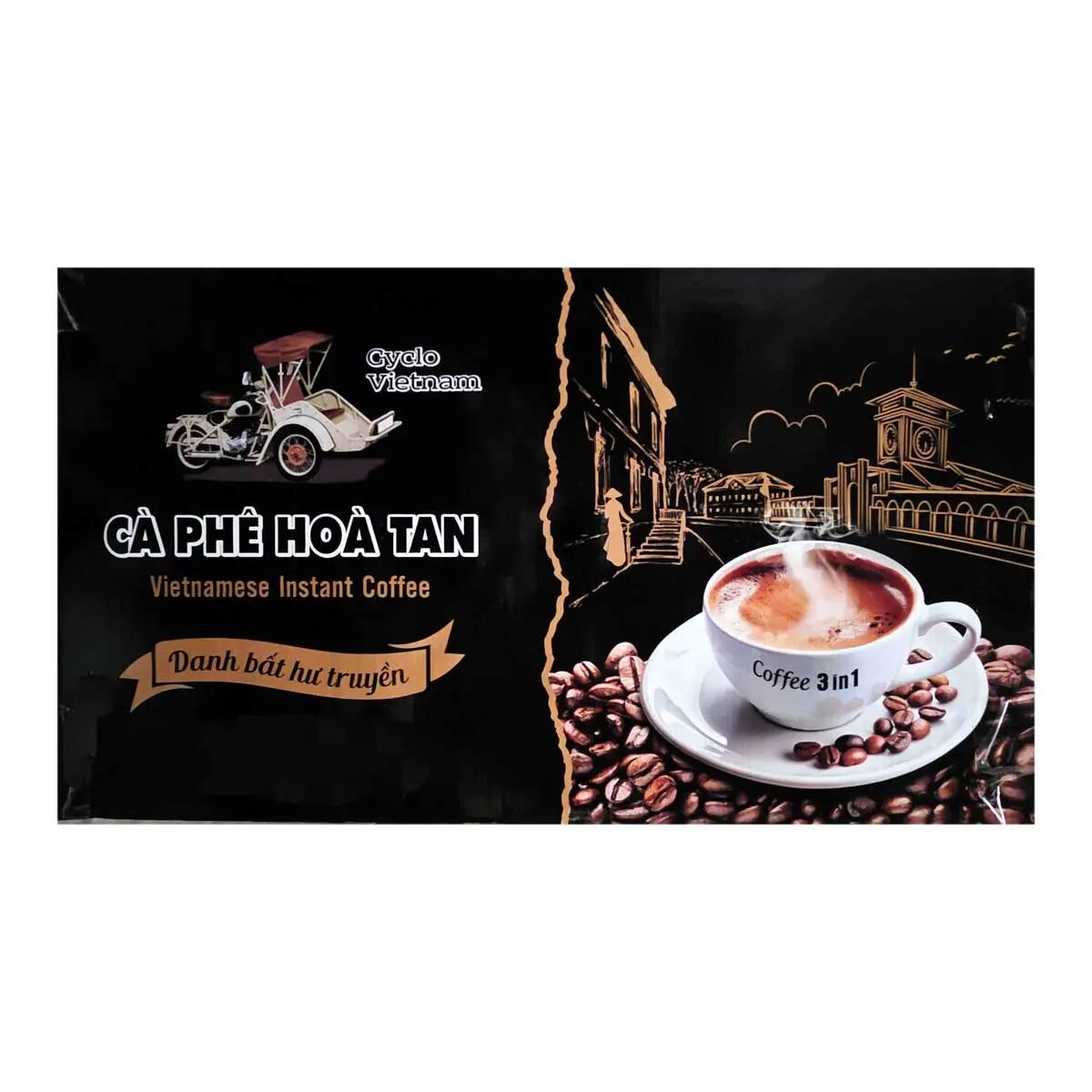 Best Vietnamese Instant Coffee – Cyclo 3-in-1 Vietnamese Coffee Sticks (100 Sticks) Omura Products