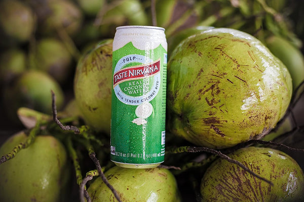 Taste Nirvana Taste Nirvana COCONUT WATER with PULP - Case of 12-16.2 Fl oz.