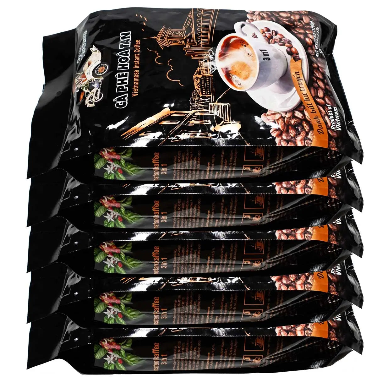 Best Vietnamese Instant Coffee – Cyclo 3-in-1 Vietnamese Coffee Sticks (100 Sticks) Omura Products