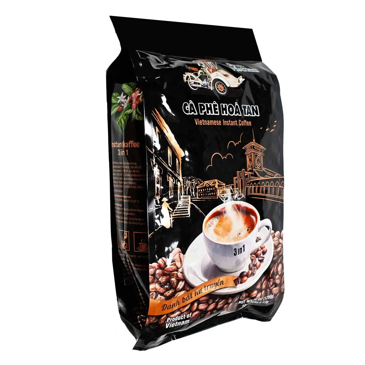 Best Vietnamese Instant Coffee – Cyclo 3-in-1 Vietnamese Coffee Sticks (100 Sticks) Omura Products