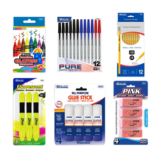 OMURA Learning | Elementary School Back-to-School Supply Box – 85-Count Essential Classroom Set– with Notebooks, Ruler, Pens, Markers & More 📚 Omura Products