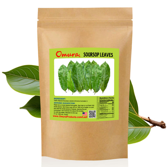 Omura Natural SOURSOP Guanabana for Tea 200 Dried Whole-Leaves