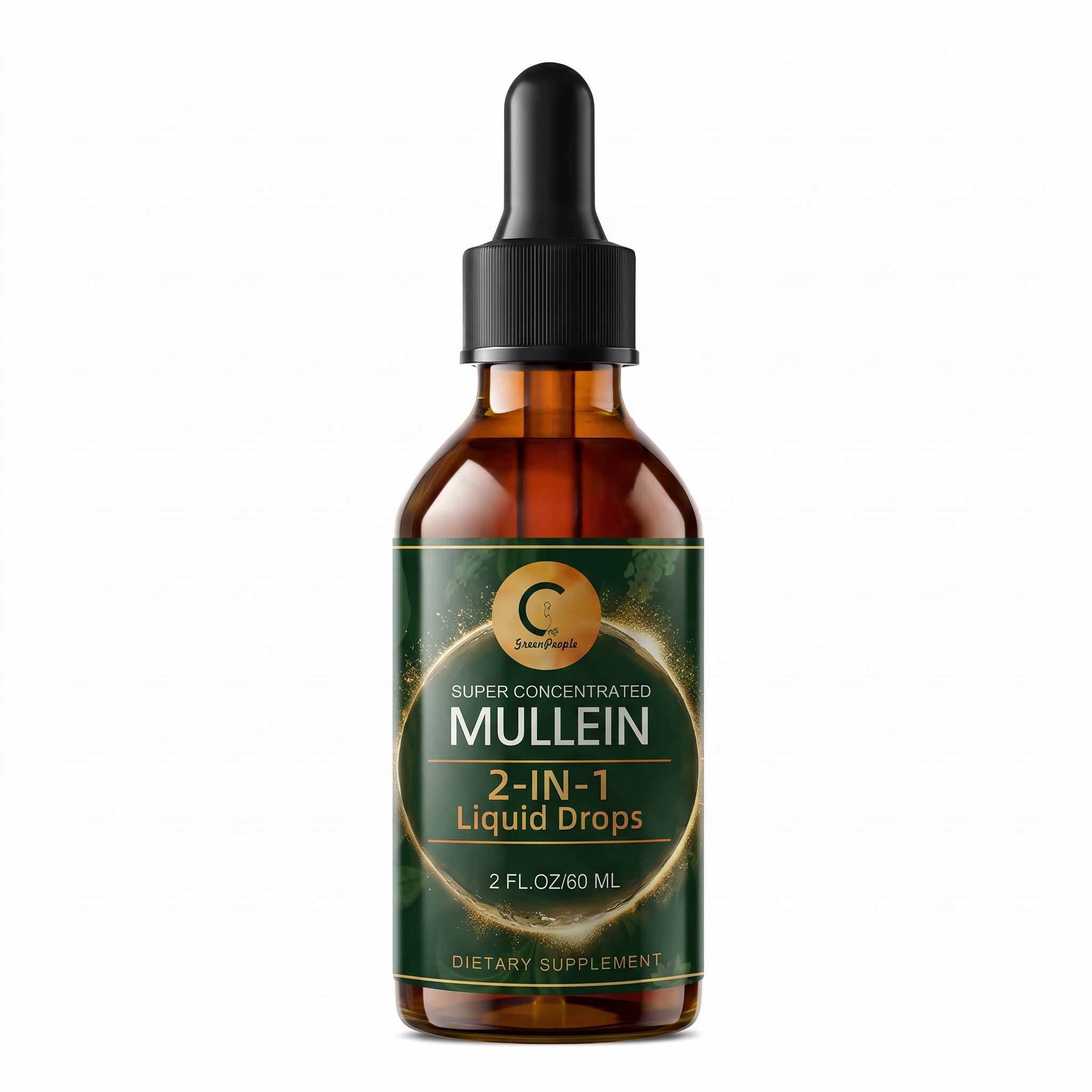 Mullein Drops for Lungs 🌬️ | Mullein Leaf Extract for Lung Detox, Respiratory & Immune Support 2 Fl. Oz.