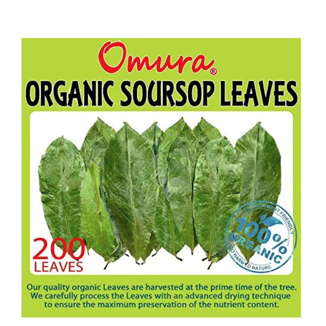 Omura Soursop Organic Leaves 3.8 oz (Approx. 200 Leaves)