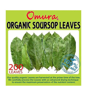 Omura Soursop Leaves 3.8 oz (Approx. 200 Leaves) Omura Products