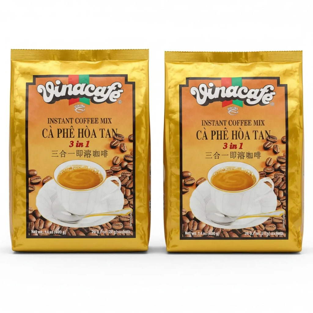 Vinacafe 3-in-1 Instant Coffee Packets ☕ | Authentic Vietnamese Medium Roast 🌏 | Sweet & Balanced Single-Serve Sachets (20 Count Bag) Omura Products
