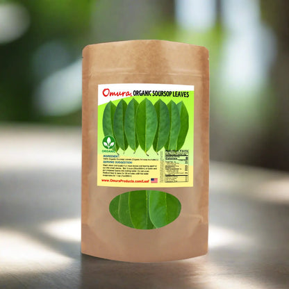 Omura Soursop Leaves (Hojas de Guanabana) – Premium Whole Leaves for Herbal Tea | 100–1000 Pack Omura Products