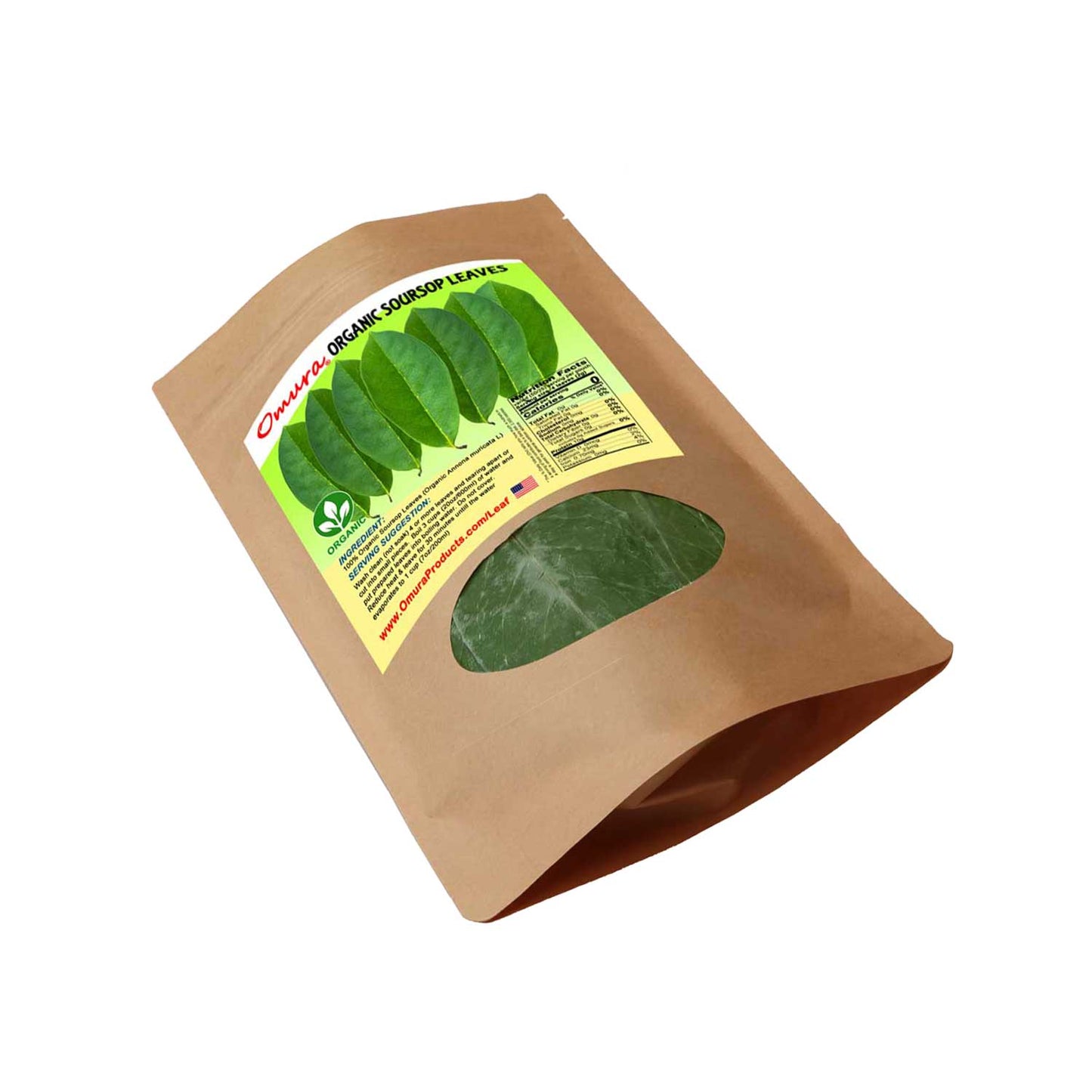 Omura Soursop Organic Leaves 3.8 oz (Approx. 200 Leaves)