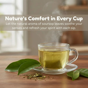 Soursop Leaf Tea Bags (Guanabana Tea) – Natural Graviola Herbal Tea | 25, 50 or 100 Tea Bags | Caffeine-Free Soursop Leaves Tea Omura Products