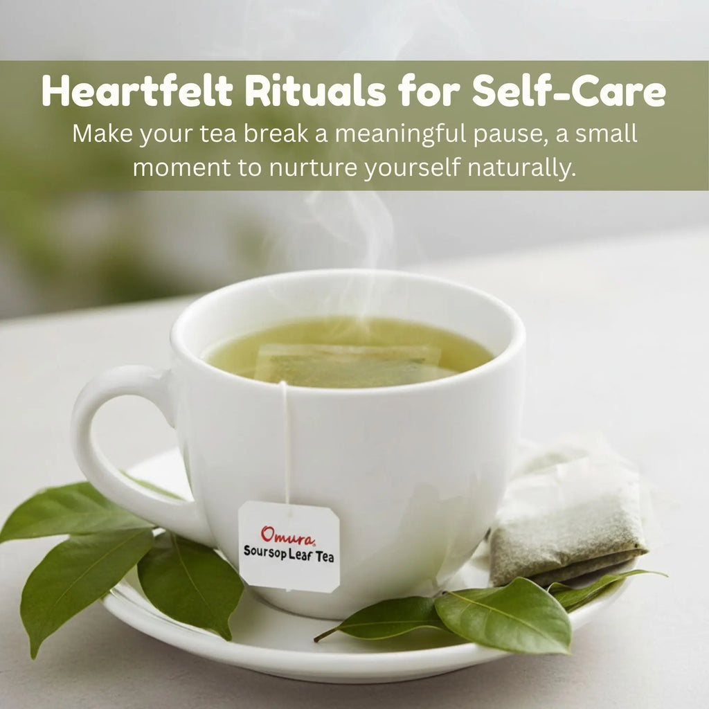 Soursop Leaf Tea Bags (Guanabana Tea) – Natural Graviola Herbal Tea | 25, 50 or 100 Tea Bags | Caffeine-Free Soursop Leaves Tea Omura Products