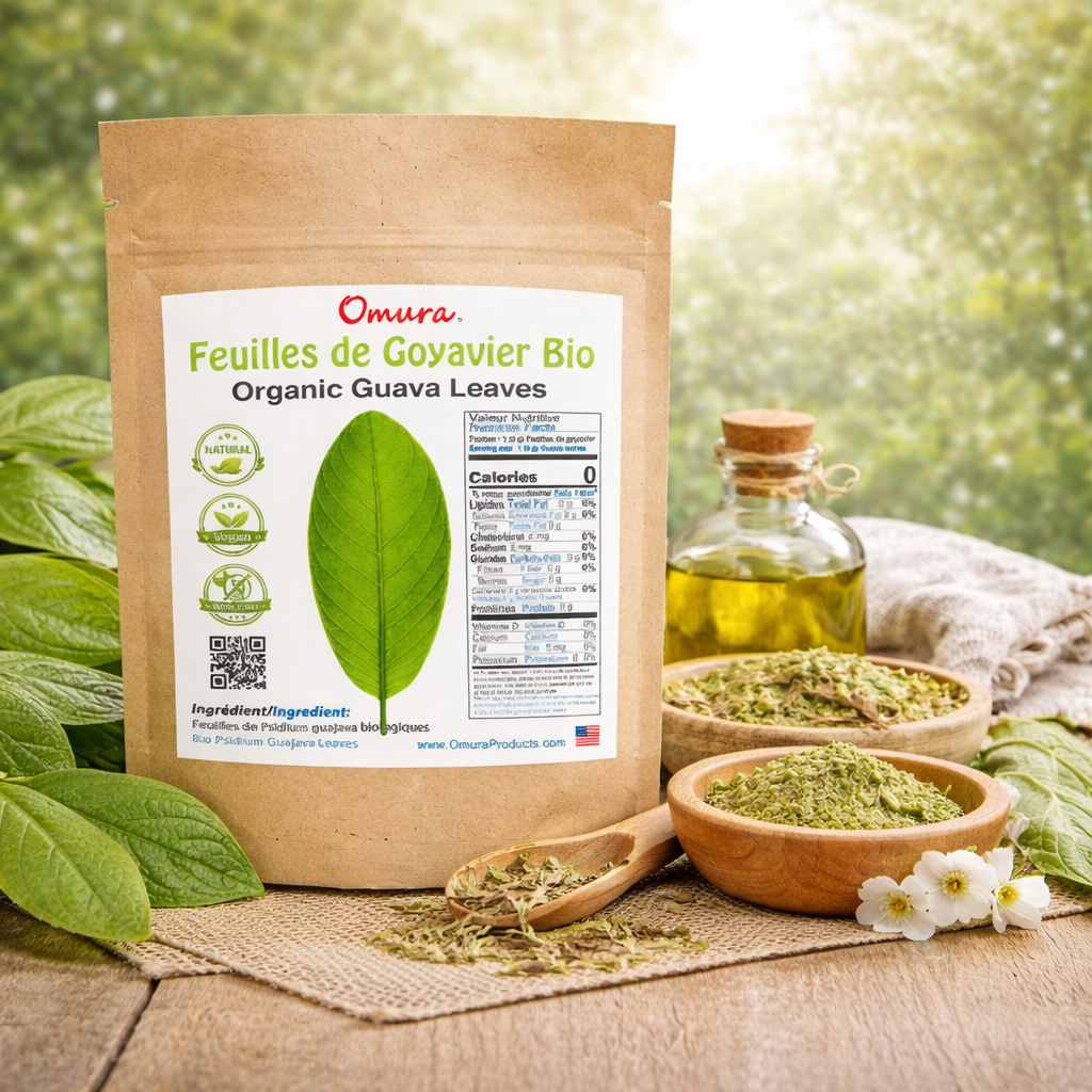 organic guava leaves dried psidium guajava hair skin care herbal tea omura