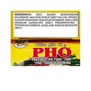 Bao Long PHO Spice Cubes, BEEF Flavor Soup Seasoning 4-ct | 4-Pack (16-Cubes) Omura Products