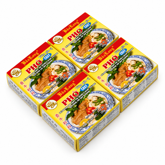 Bao Long Pho Chay Vegetarian Pho Seasoning Cubes | 4-Pack | 4 Cubes per Box, 16 Cubes Total, 2.64 oz (75 g) Each