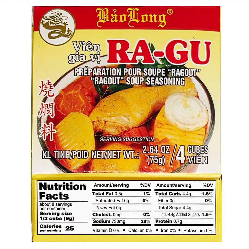 Bao Long Gia-Vi RA-GU Seasoning Cube 4-ct | 4-Pack (16-Cubes) Omura Products