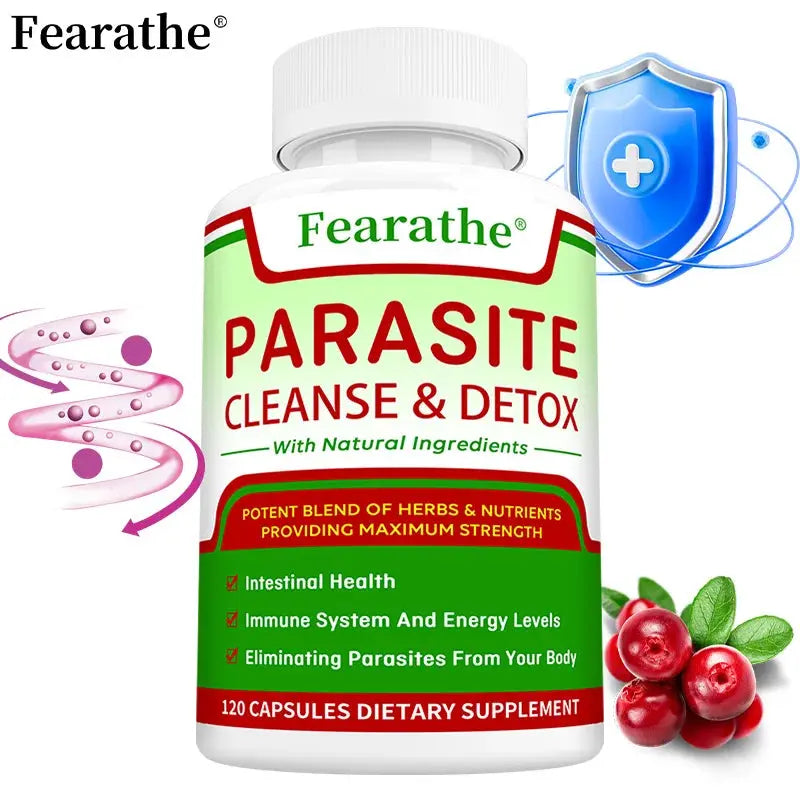 Parasite Cleanse 🌱 Natural Gut & Digestive Support | Detox & Immune Wellness | 30/60/120 Capsules Omura Products
