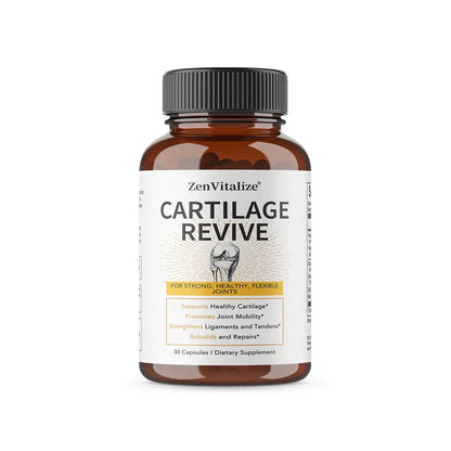 Cartilage Regeneration Supplement – Type II Collagen, Glucosamine, MSM, Vit D3 & C – Joint Mobility Support – 30/60/120 Capsules Omura Products