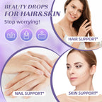 Biotin Drops High Potency Liquid Vitamin for Hair Growth, Skin & Nail Support – Sugar‑Free, Non‑GMO – 2 fl oz Omura Products