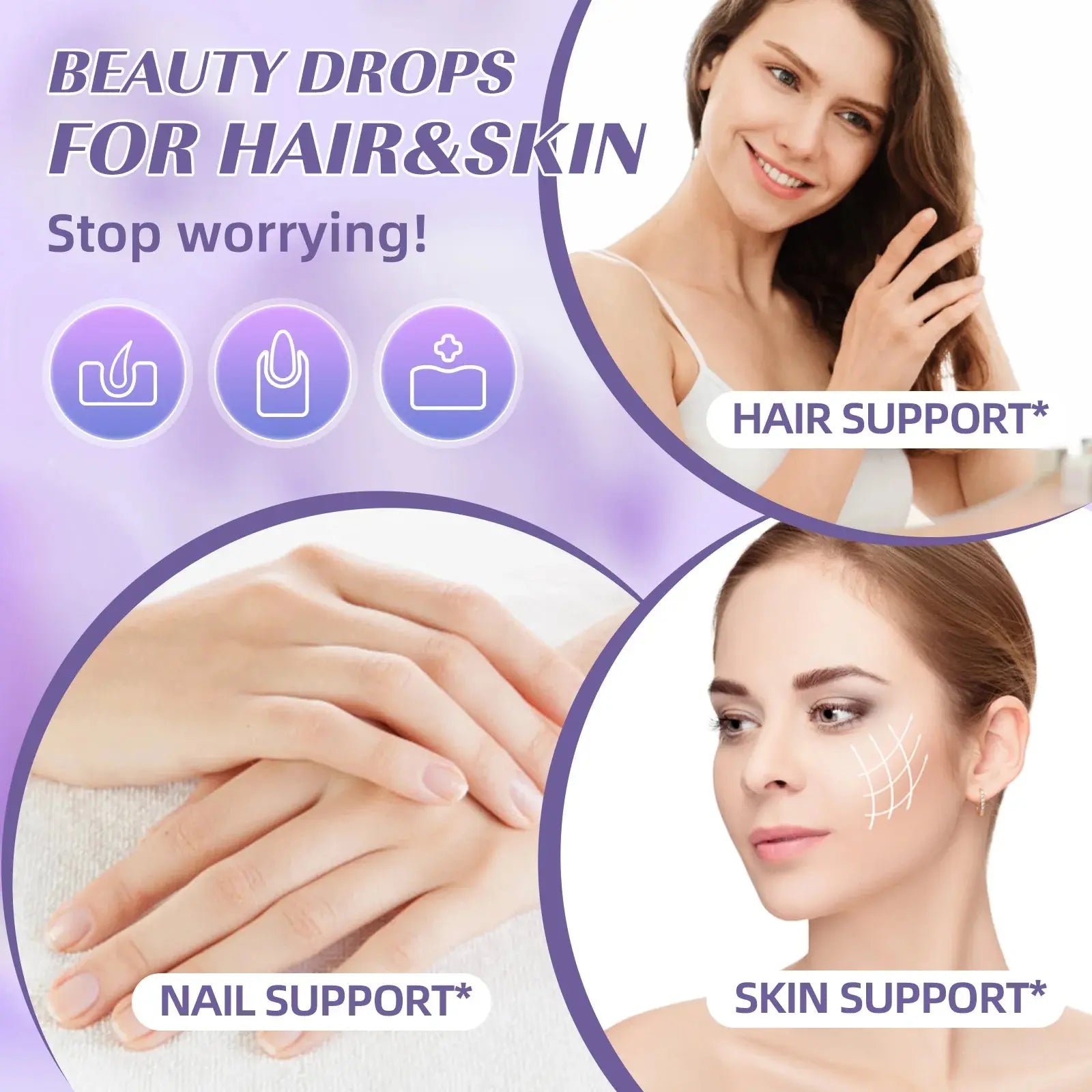 Biotin Drops High Potency Liquid Vitamin for Hair Growth, Skin & Nail Support – Sugar‑Free, Non‑GMO – 2 fl oz Omura Products