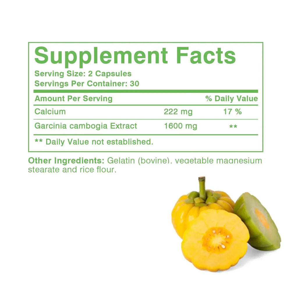 Garcinia Cambogia - Support Weight Management, Boost Metabolism, Control Appetite, and Help Lose Weight - 60 Capsules Omura Products