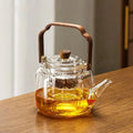 Chinese Kung Fu Glass Teapot – Heat-Resistant Borosilicate Brewing Samovar (33.8 oz) Omura Products