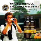 4‑in‑1 Turmeric Ginger Supplement with Garlic & Black Pepper – High‑Absorption Curcumin Capsules Omura Products