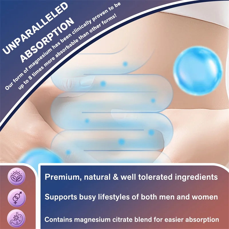 Magnesium Complex Capsules – Highly Absorbable Magnesium Blend for Bone, Muscle & Relaxation Support