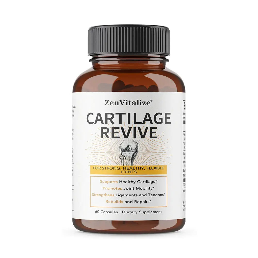 Cartilage Regeneration Supplement – Type II Collagen, Glucosamine, MSM, Vit D3 & C – Joint Mobility Support – 30/60/120 Capsules Omura Products