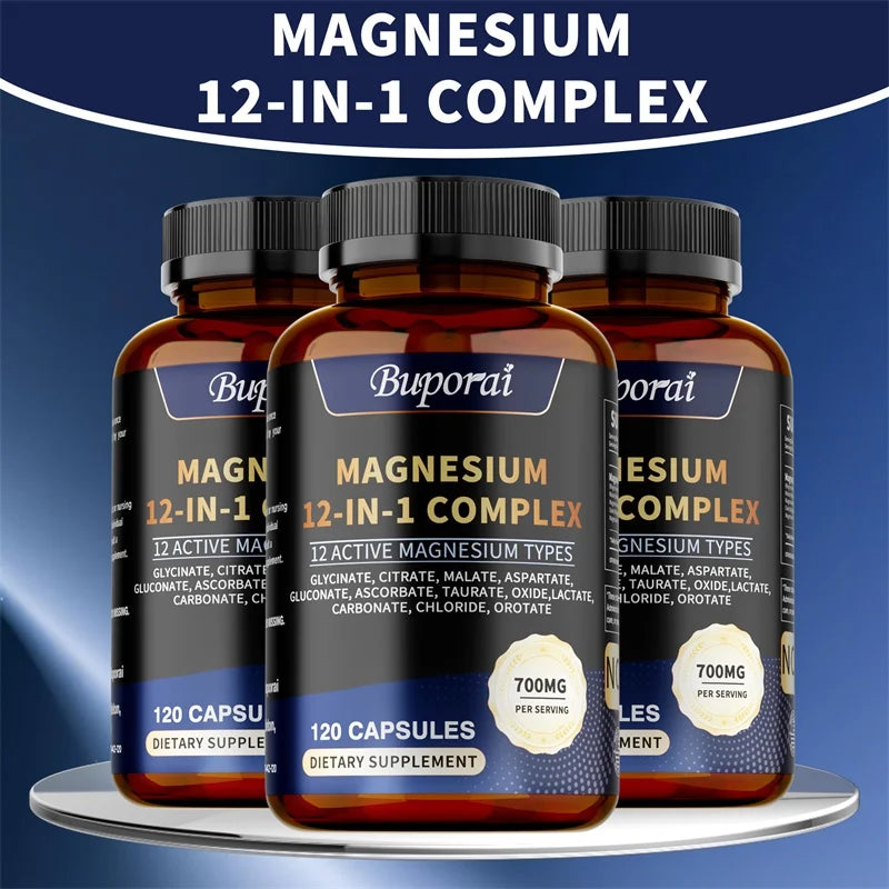Magnesium Complex Capsules – Highly Absorbable Magnesium Blend for Bone, Muscle & Relaxation Support