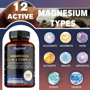 Magnesium Complex Capsules – Highly Absorbable Magnesium Blend for Bone, Muscle & Relaxation Support Omura Products