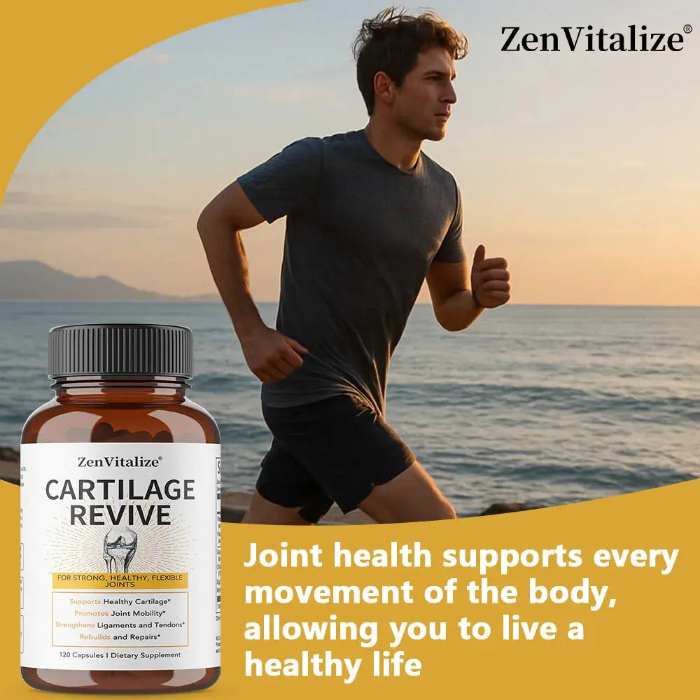 Cartilage Regeneration Supplement – Type II Collagen, Glucosamine, MSM, Vit D3 & C – Joint Mobility Support – 30/60/120 Capsules Omura Products