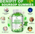 Soursop Gummies – Immunity, Digestion & Skin Health Support | Vegan, Sugar‑Free | 60 Gummies Omura Products