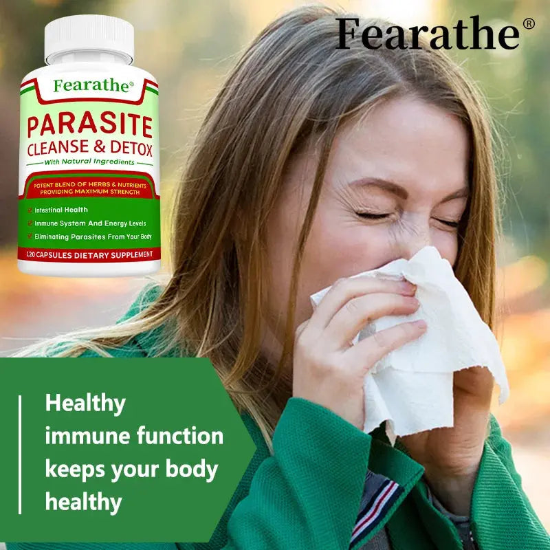 Parasite Cleanse 🌱 Natural Gut & Digestive Support | Detox & Immune Wellness | 30/60/120 Capsules Omura Products